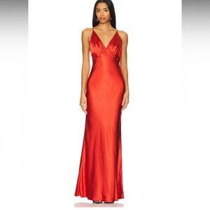 Lovers + Friends Fiery Red Maxi Dress